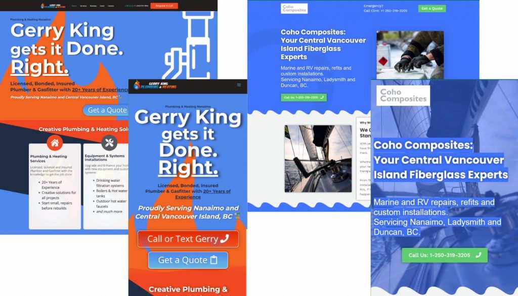 website design services nanaimo example websites