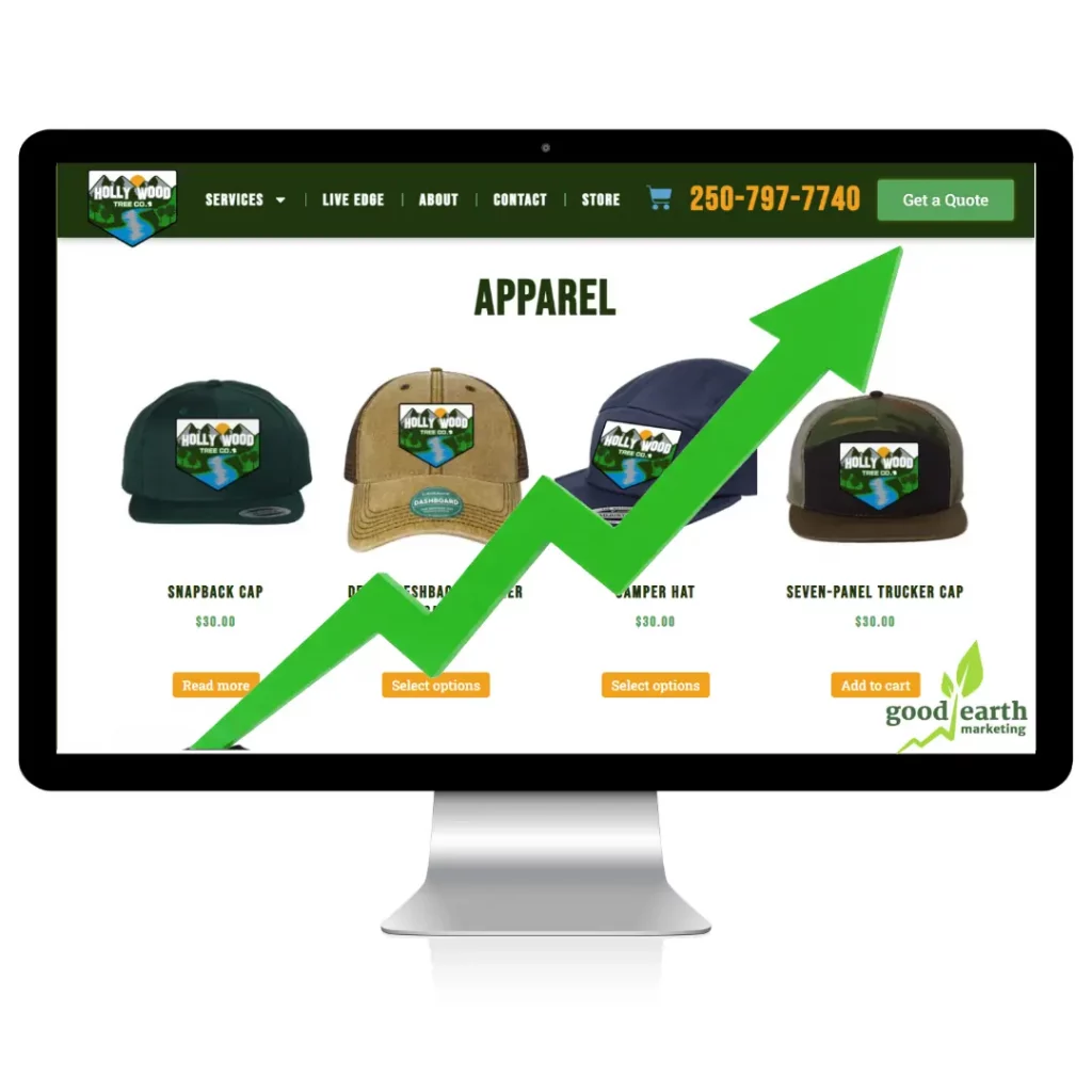 nanaimo website design store example